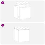 Casa si Gradina - Gradina si terasa - Mobilier exterior - Bancute de gradina - Banca de gradina Argintiu 40 x 40 x 43 cm Otel inoxidabil - Infinity.ro