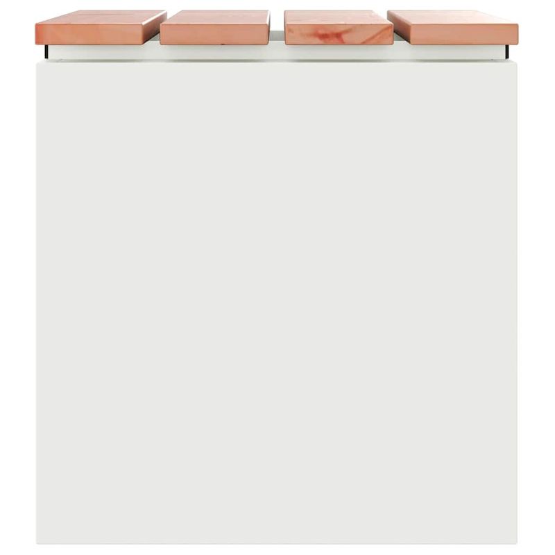 Casa si Gradina - Gradina si terasa - Mobilier exterior - Bancute de gradina - Banca de gradina Alb 40 x 40 x 43 cm Otel - Infinity.ro