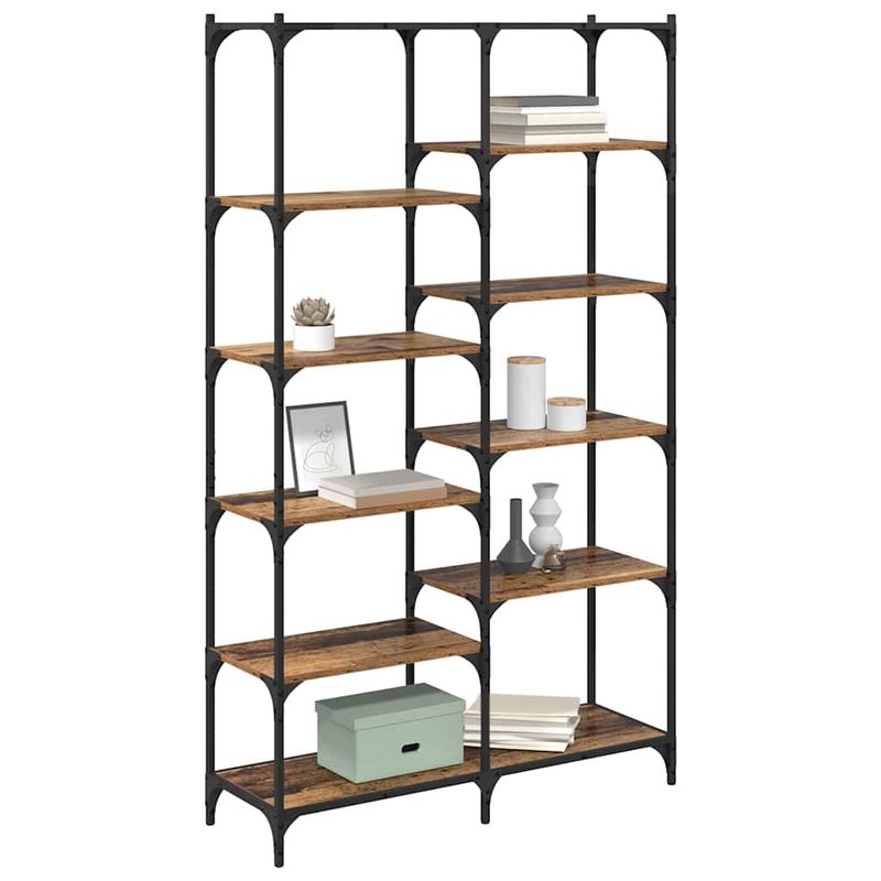 Casa si Gradina - Mobilier - Biblioteci si rafturi - Biblioteci - Raft pentru carti Lemn vechi 100 x 32 x 170 cm Lemn compozit - Infinity.ro