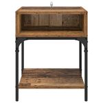 Casa si Gradina - Mobilier - Comode si corpuri - Noptiere - Noptiera Lemn vechi 40 x 40 x 50 cm Lemn compozit - Infinity.ro