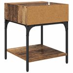 Casa si Gradina - Mobilier - Comode si corpuri - Noptiere - Noptiera Lemn vechi 40 x 40 x 50 cm Lemn compozit - Infinity.ro