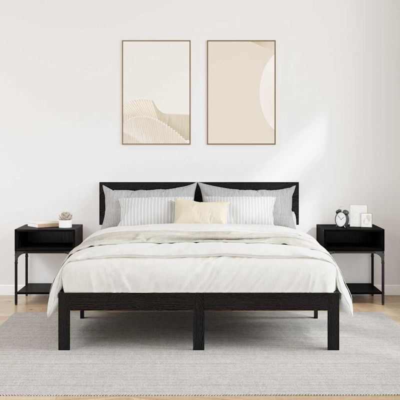 Casa si Gradina - Mobilier - Comode si corpuri - Noptiere - Noptiera 2 pcs Stejar negru 40 x 40 x 50 cm Lemn compozit - Infinity.ro