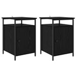 Casa si Gradina - Mobilier - Comode si corpuri - Noptiere - Noptiera 2 pcs Stejar negru 40 x 42 x 60cm Lemn compozit - Infinity.ro