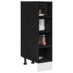 Casa si Gradina - Mobilier - Comode si corpuri - Corpuri bucatarie - Culoar de baza pentru bucatarie cu raft Riga Stejar negru - Infinity.ro
