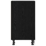 Casa si Gradina - Mobilier - Comode si corpuri - Corpuri bucatarie - Culoar de baza pentru bucatarie cu raft Riga Stejar negru - Infinity.ro