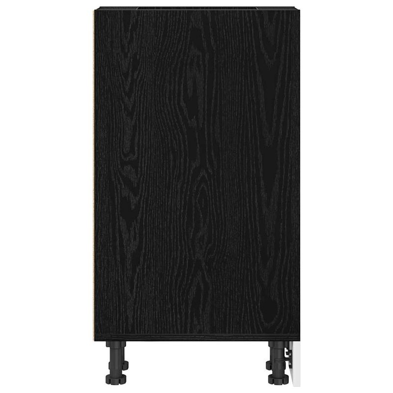 Casa si Gradina - Mobilier - Comode si corpuri - Corpuri bucatarie - Culoar de baza pentru bucatarie cu raft Riga Stejar negru - Infinity.ro
