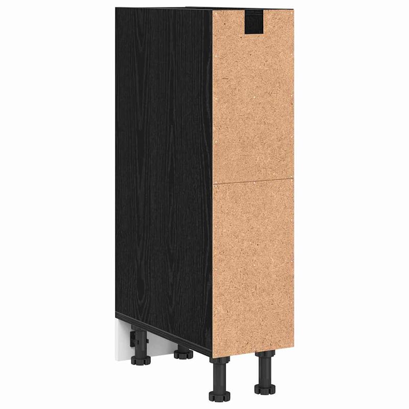 Casa si Gradina - Mobilier - Comode si corpuri - Corpuri bucatarie - Culoar de baza pentru bucatarie cu raft Riga Stejar negru - Infinity.ro