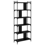 Casa si Gradina - Mobilier - Biblioteci si rafturi - Biblioteci - Biblioteca Stejar negru 76 x 32 x 192 cm Lemn compozit - Infinity.ro