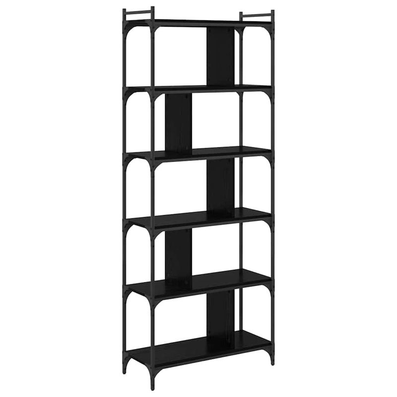 Casa si Gradina - Mobilier - Biblioteci si rafturi - Biblioteci - Biblioteca Stejar negru 76 x 32 x 192 cm Lemn compozit - Infinity.ro