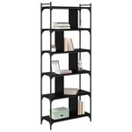 Casa si Gradina - Mobilier - Biblioteci si rafturi - Biblioteci - Biblioteca Stejar negru 76 x 32 x 192 cm Lemn compozit - Infinity.ro