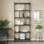 Casa si Gradina - Mobilier - Biblioteci si rafturi - Biblioteci - Biblioteca Stejar negru 76 x 32 x 192 cm Lemn compozit - Infinity.ro