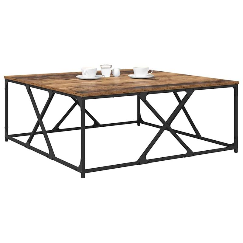 Casa si Gradina - Mobilier - Mese si birouri - Masute de cafea - Masa de cafea Lemn vechi 100 x 100 x 40 cm Lemn compozit - Infinity.ro