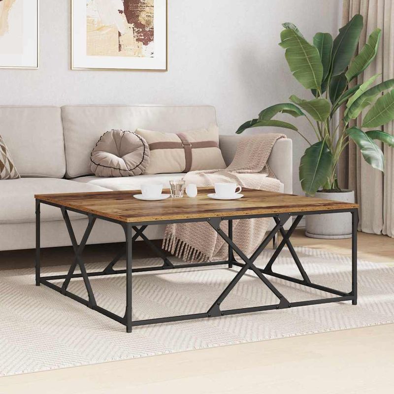 Casa si Gradina - Mobilier - Mese si birouri - Masute de cafea - Masa de cafea Lemn vechi 100 x 100 x 40 cm Lemn compozit - Infinity.ro
