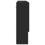 Casa si Gradina - Mobilier - Mobilier baie - Corpuri baie - Dulap cu oglinda pentru baie Pe perete Negru 80 x 17 x 55 cm - Infinity.ro