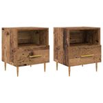 Casa si Gradina - Mobilier - Comode si corpuri - Noptiere - Noptiera 2 pcs Lemn vechi 40 x 35 x 47.5 cm Lemn compozit - Infinity.ro