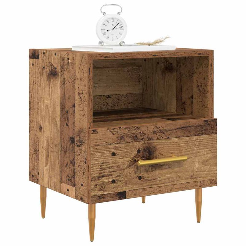 Casa si Gradina - Mobilier - Comode si corpuri - Noptiere - Noptiera 2 pcs Lemn vechi 40 x 35 x 47.5 cm Lemn compozit - Infinity.ro