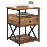 Casa si Gradina - Mobilier - Comode si corpuri - Noptiere - Noptiera Lemn vechi 40 x 42 x 55 cm Lemn compozit - Infinity.ro