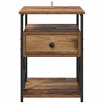 Casa si Gradina - Mobilier - Comode si corpuri - Noptiere - Noptiera Lemn vechi 40 x 42 x 55 cm Lemn compozit - Infinity.ro
