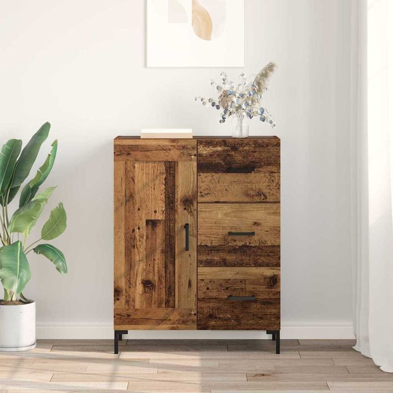 Casa si Gradina - Mobilier - Comode si corpuri - Comode - Bufet cu sertar Lemn vechi 69.5 x 34 x 90 cm Lemn compozit - Infinity.ro