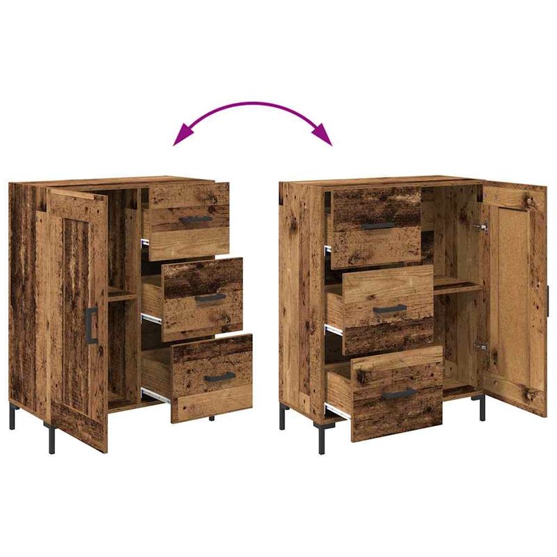 Casa si Gradina - Mobilier - Comode si corpuri - Comode - Bufet cu sertar Lemn vechi 69.5 x 34 x 90 cm Lemn compozit - Infinity.ro