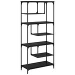 Casa si Gradina - Mobilier - Biblioteci si rafturi - Biblioteci - Biblioteca Stejar negru 81 x 36 x 176 cm Lemn compozit - Infinity.ro