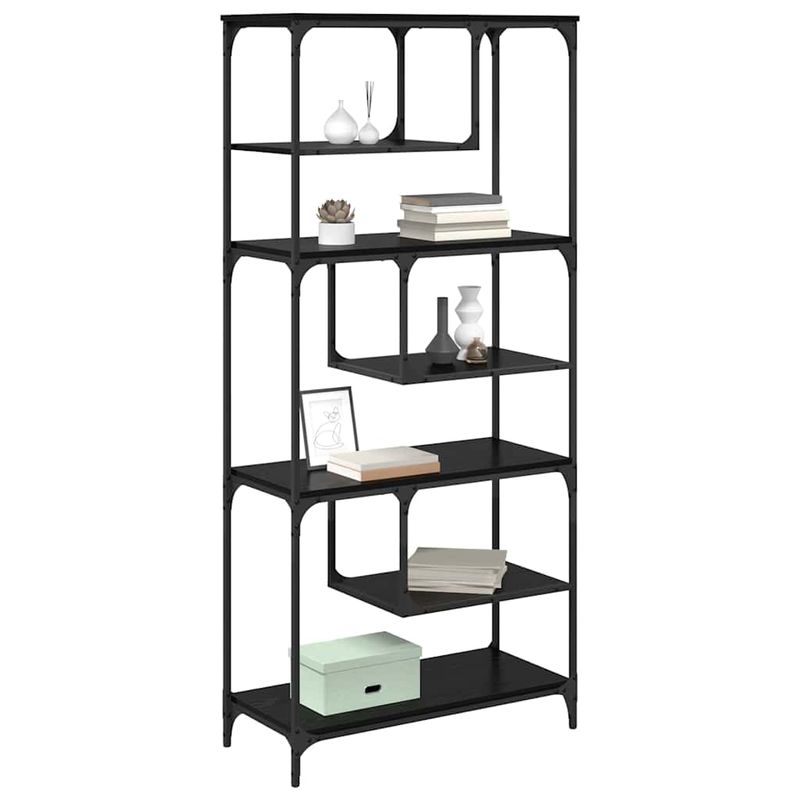 Casa si Gradina - Mobilier - Biblioteci si rafturi - Biblioteci - Biblioteca Stejar negru 81 x 36 x 176 cm Lemn compozit - Infinity.ro