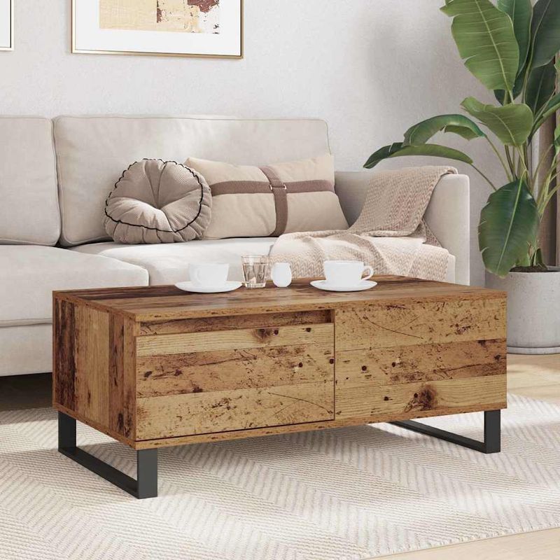 Casa si Gradina - Mobilier - Mese si birouri - Masute de cafea - Masa de cafea cu sertar Lemn vechi Lemn compozit - Infinity.ro