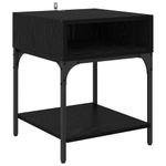 Casa si Gradina - Mobilier - Comode si corpuri - Noptiere - Noptiera Stejar negru 40 x 40 x 50 cm Lemn compozit - Infinity.ro