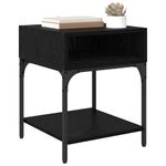 Casa si Gradina - Mobilier - Comode si corpuri - Noptiere - Noptiera Stejar negru 40 x 40 x 50 cm Lemn compozit - Infinity.ro