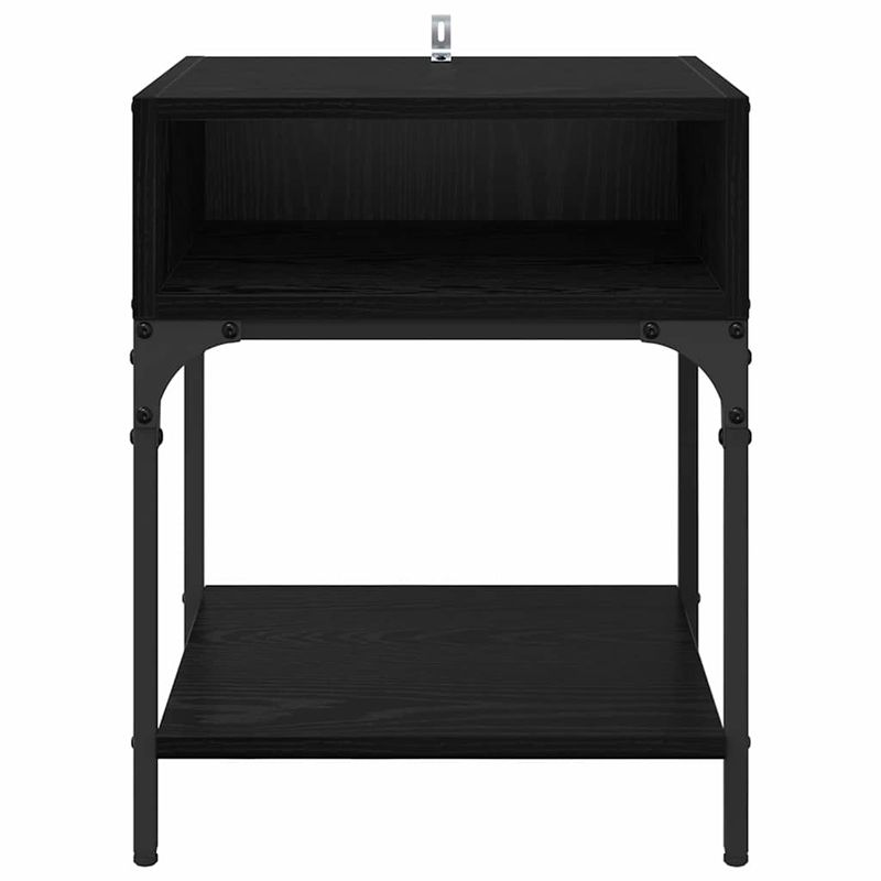 Casa si Gradina - Mobilier - Comode si corpuri - Noptiere - Noptiera Stejar negru 40 x 40 x 50 cm Lemn compozit - Infinity.ro