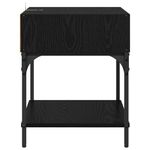 Casa si Gradina - Mobilier - Comode si corpuri - Noptiere - Noptiera Stejar negru 40 x 40 x 50 cm Lemn compozit - Infinity.ro