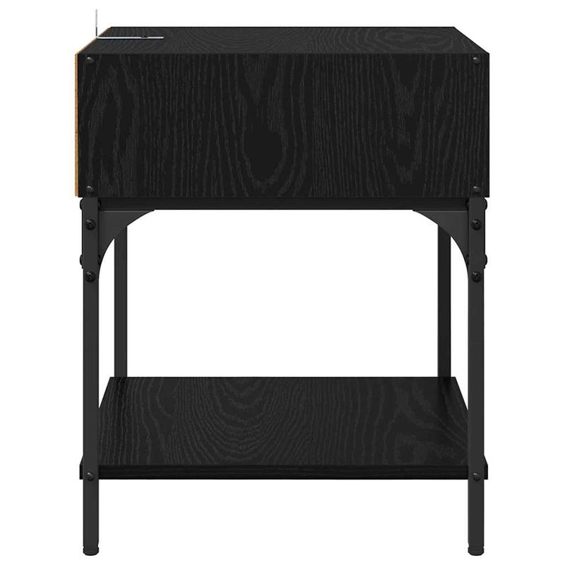 Casa si Gradina - Mobilier - Comode si corpuri - Noptiere - Noptiera Stejar negru 40 x 40 x 50 cm Lemn compozit - Infinity.ro