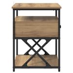 Casa si Gradina - Mobilier - Comode si corpuri - Noptiere - Noptiera stejar artizanal 40 x 42 x 55 cm Lemn compozit - Infinity.ro