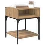 Casa si Gradina - Mobilier - Comode si corpuri - Noptiere - Noptiera stejar artizanal 40 x 40 x 50 cm Lemn compozit - Infinity.ro