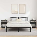 Casa si Gradina - Mobilier - Comode si corpuri - Noptiere - Noptiera cu sertar 2 pcs Stejar negru 40 x 42 x 55 cm - Infinity.ro