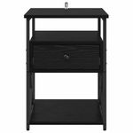 Casa si Gradina - Mobilier - Comode si corpuri - Noptiere - Noptiera cu sertar 2 pcs Stejar negru 40 x 42 x 55 cm - Infinity.ro