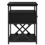 Casa si Gradina - Mobilier - Comode si corpuri - Noptiere - Noptiera cu sertar 2 pcs Stejar negru 40 x 42 x 55 cm - Infinity.ro