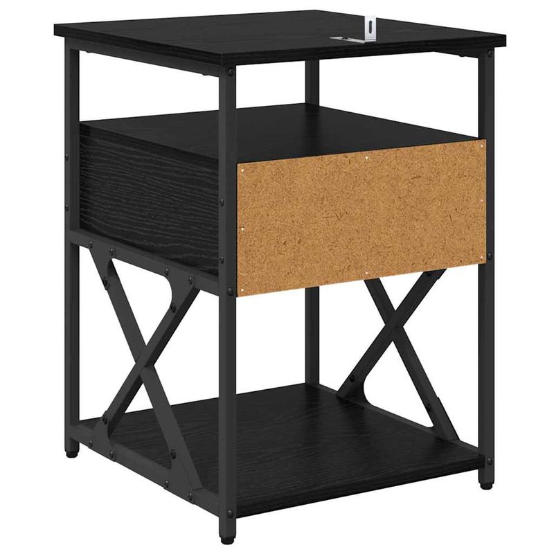 Casa si Gradina - Mobilier - Comode si corpuri - Noptiere - Noptiera cu sertar 2 pcs Stejar negru 40 x 42 x 55 cm - Infinity.ro