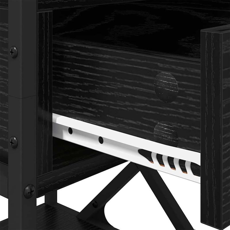 Casa si Gradina - Mobilier - Comode si corpuri - Noptiere - Noptiera cu sertar 2 pcs Stejar negru 40 x 42 x 55 cm - Infinity.ro