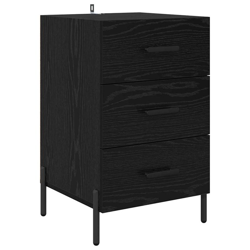 Casa si Gradina - Mobilier - Comode si corpuri - Noptiere - Noptiera Stejar negru 40 x 40 x 66 cm Lemn compozit - Infinity.ro