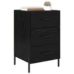 Casa si Gradina - Mobilier - Comode si corpuri - Noptiere - Noptiera Stejar negru 40 x 40 x 66 cm Lemn compozit - Infinity.ro