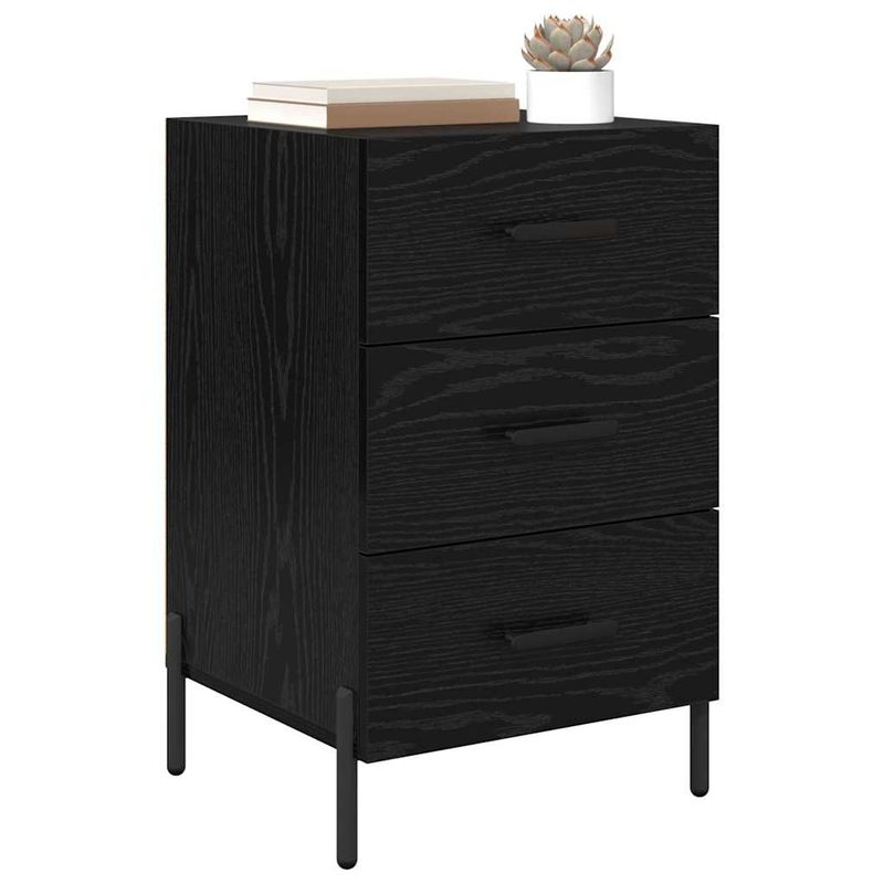 Casa si Gradina - Mobilier - Comode si corpuri - Noptiere - Noptiera Stejar negru 40 x 40 x 66 cm Lemn compozit - Infinity.ro