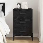 Casa si Gradina - Mobilier - Comode si corpuri - Noptiere - Noptiera Stejar negru 40 x 40 x 66 cm Lemn compozit - Infinity.ro