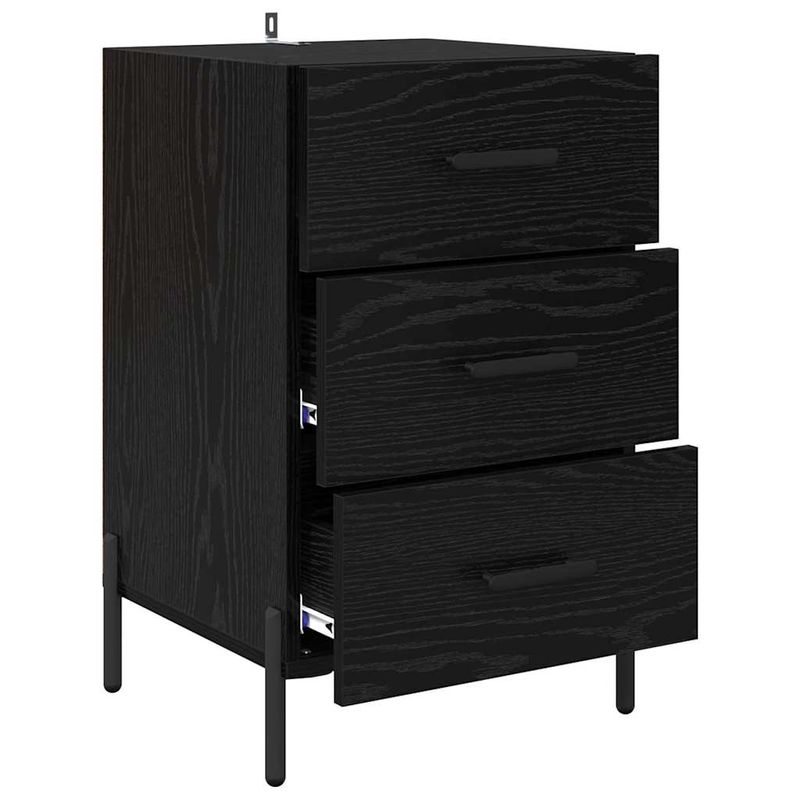 Casa si Gradina - Mobilier - Comode si corpuri - Noptiere - Noptiera Stejar negru 40 x 40 x 66 cm Lemn compozit - Infinity.ro