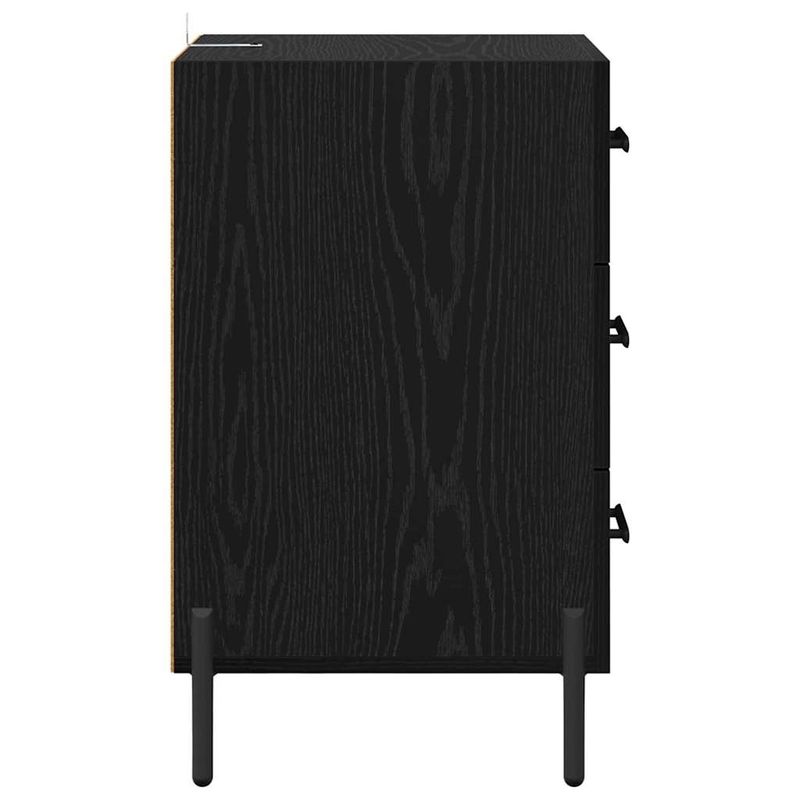 Casa si Gradina - Mobilier - Comode si corpuri - Noptiere - Noptiera Stejar negru 40 x 40 x 66 cm Lemn compozit - Infinity.ro