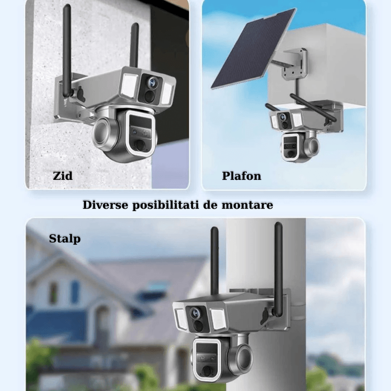 Casa si Gradina - Electrice - Smart Home - Camere de supraveghere - Camera Supraveghere Ultra HD, Conexiune Wi-Fi sau SIM, Panou Solar, Detectie , Comunicare Bidirectionala, Night Vision - Infinity.ro