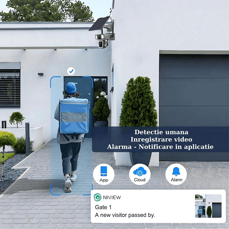 Casa si Gradina - Electrice - Smart Home - Camere de supraveghere - Camera Supraveghere Ultra HD, Conexiune Wi-Fi sau SIM, Panou Solar, Detectie , Comunicare Bidirectionala, Night Vision - Infinity.ro
