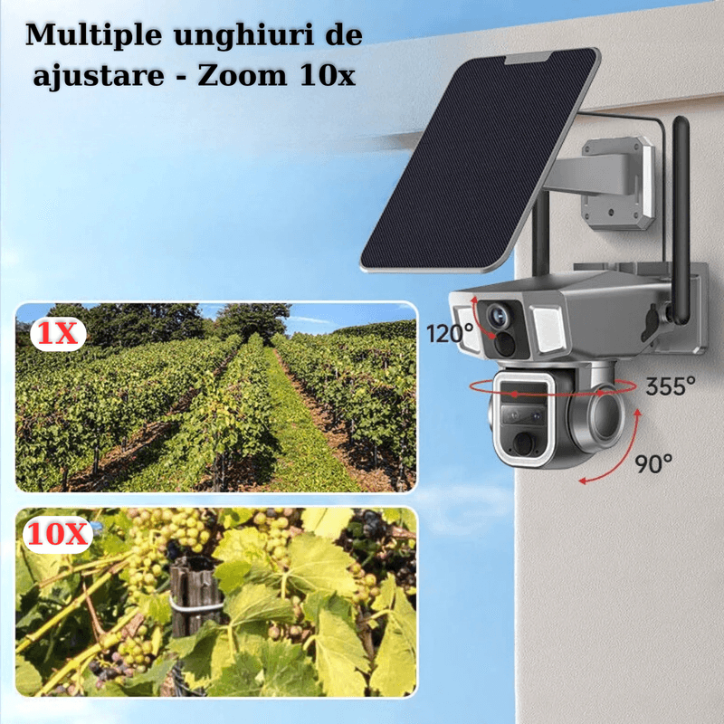 Casa si Gradina - Electrice - Smart Home - Camere de supraveghere - Camera Supraveghere Ultra HD, Conexiune Wi-Fi sau SIM, Panou Solar, Detectie , Comunicare Bidirectionala, Night Vision - Infinity.ro