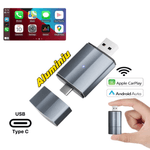 Auto si Moto - Electronice auto - Multimedia auto - Adaptor wireless CarPlay & Android Auto 2-in-1 ZYTEQ®️ PL2, iOS 10+/Android 11+, WiFi 5GHz, Plug-and-Play, gri - Infinity.ro