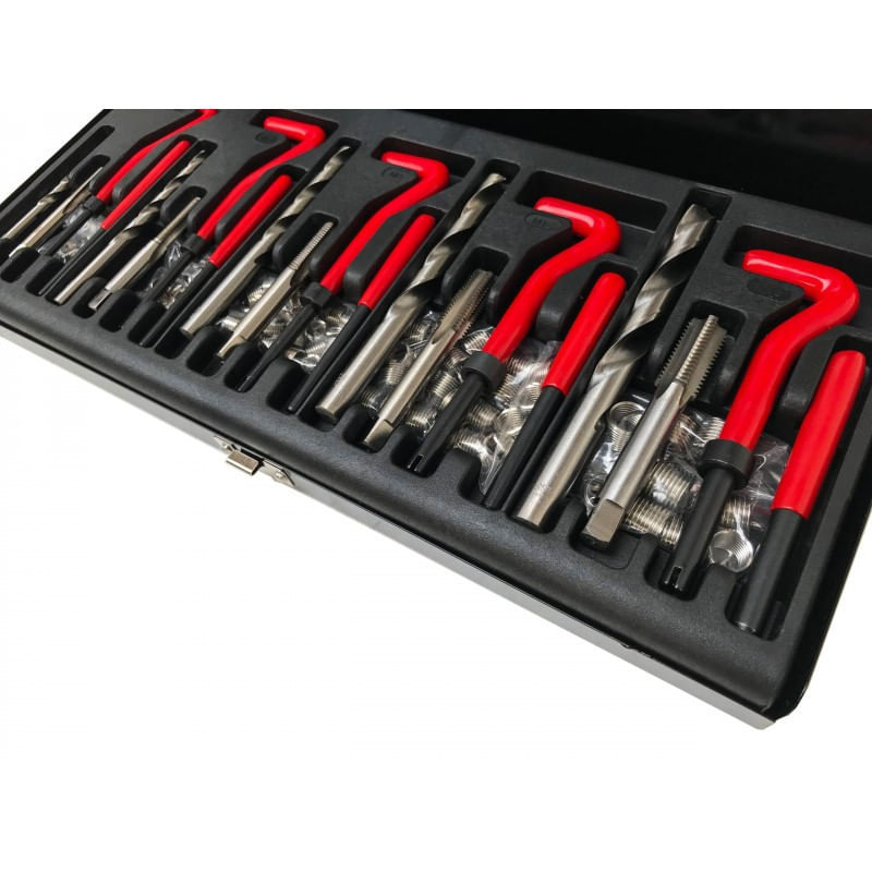 Casa si Gradina - Electrice - Echipamente electrice - Accesorii compresoare - Kit profesional de reparare filete M5-M12 131 elemente VERKE V86230 - Infinity.ro